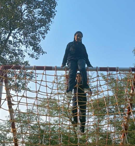 Students during educational trip